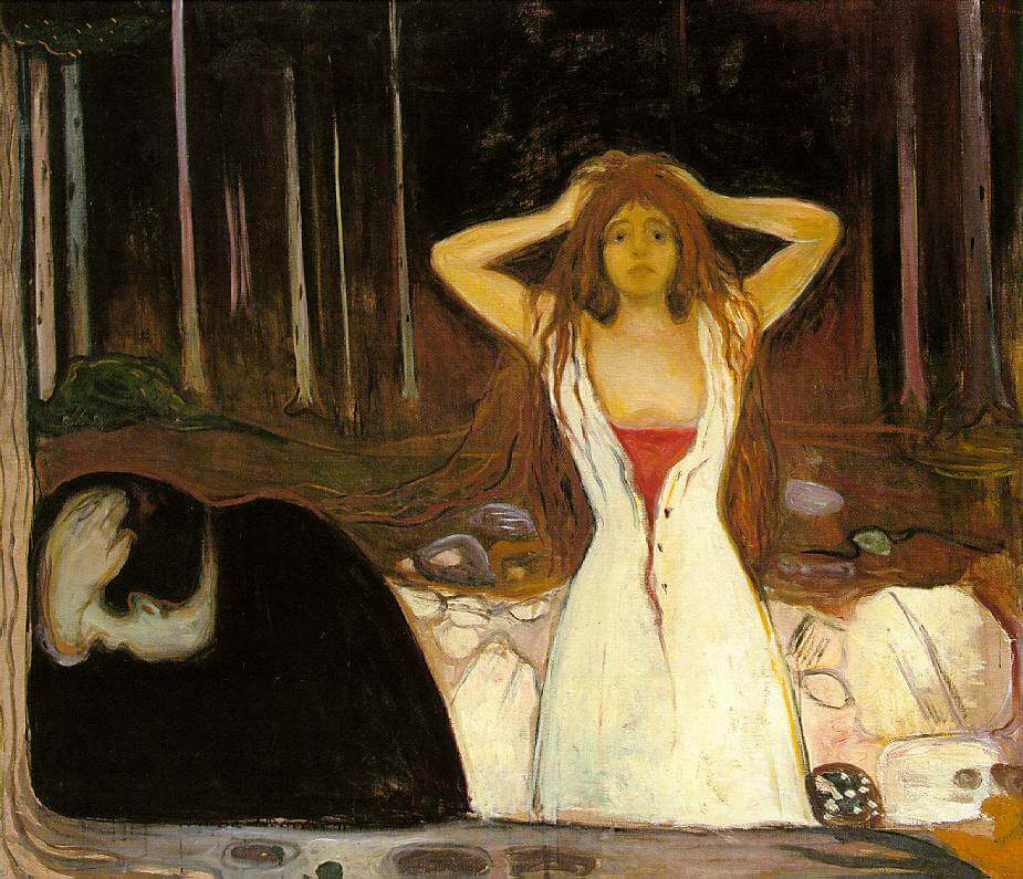 Ashes, 1894 by Edvard Munch