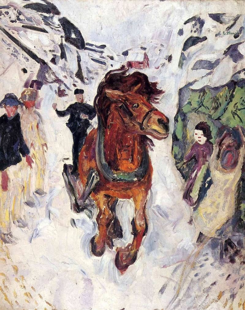 Galloping Horse, 1912 by Edvard Munch