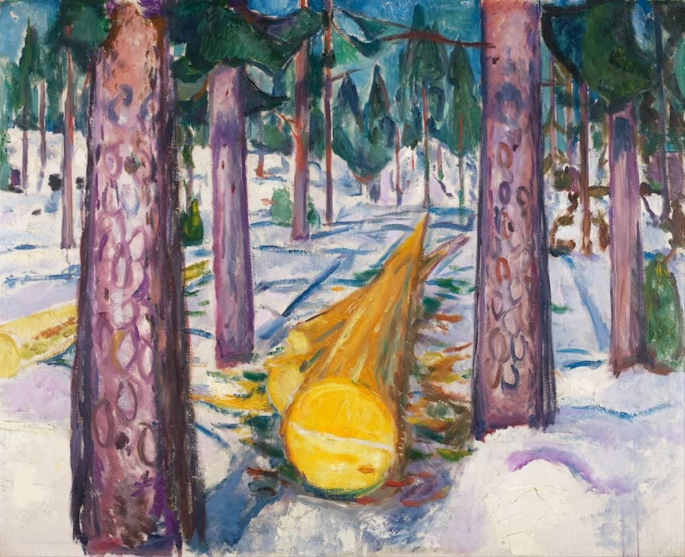 The Yellow Log, 1911-12 by Edvard Munch