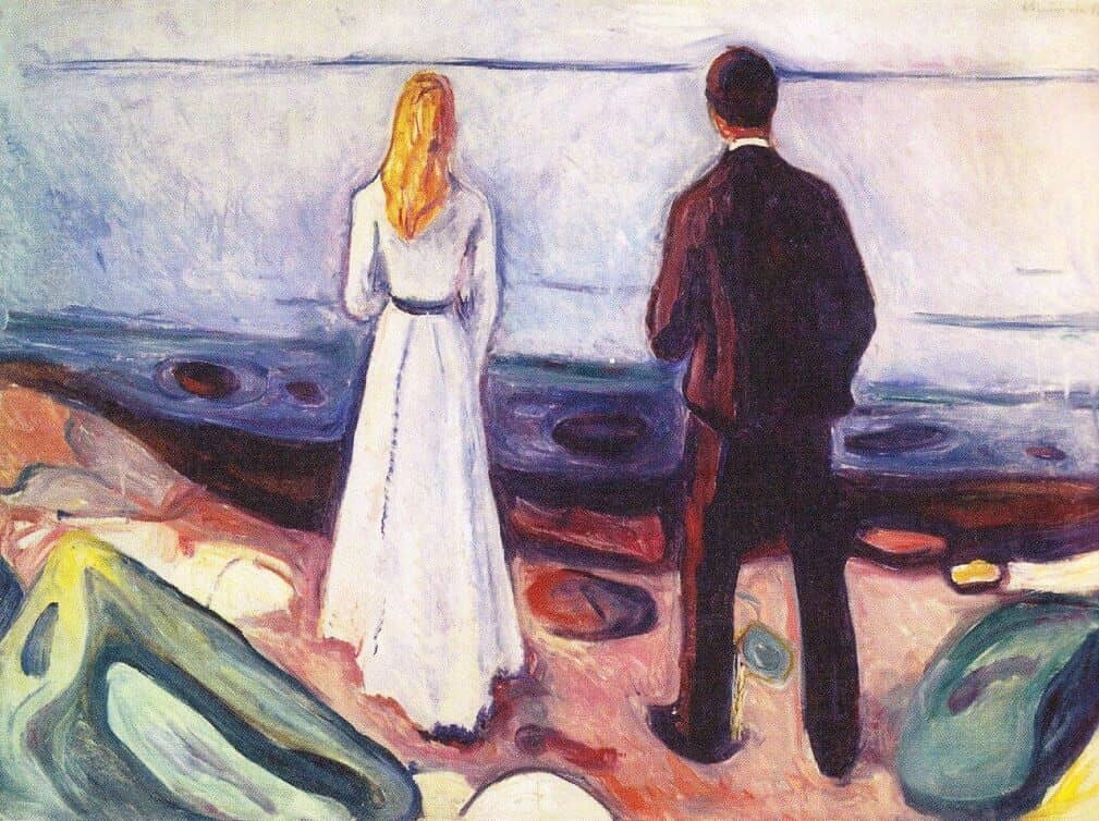 Two Human Beings (The Lonely Ones), 1896 by Edvard Munch