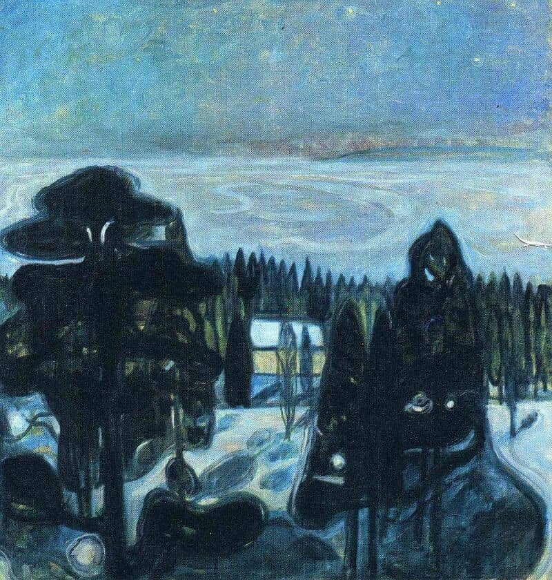 White Night, 1901 by Edvard Munch