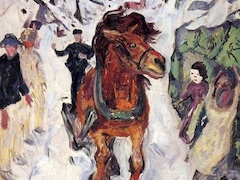 Galloping Horse by Edvard Munch