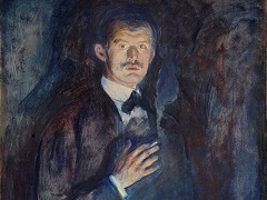 Self-Portrait with Cigarette by Edvard Munch