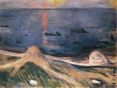 The Mystery of a Summer Night by Edvard Munch